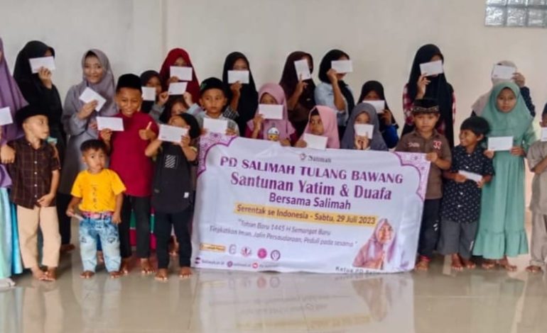  Maknai Tahun Baru Islam, Salimah Tulangbawang Santuni Yatim dan Duafa