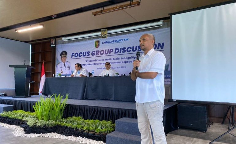  Yopie Pangkey Narsum FGD Diskominfotik Lampung, Budayakan Saling Like dan Komentar Semua Medsos OPD