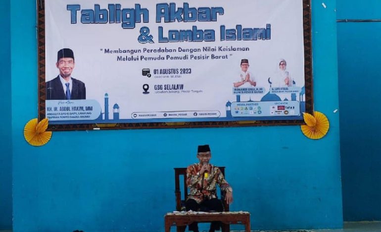 Abdul Hakim Tablig Akbar Pesisir Barat, Ajak Generasi Muda Bangun Peradaban Lebih Baik