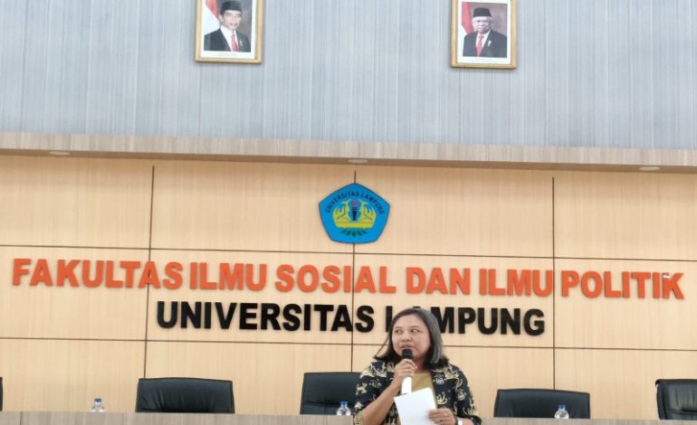  Sikapi Nol Keterwakilan Perempuan Bawaslu Lampung, Forum Puspa Bikin Diskusi di FISIP Unila