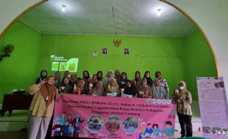  Itera Pelatihan Olah Umbi Porang Jadi Kudapan Antikolesterol di Pekon Bumiayu Pringsewu