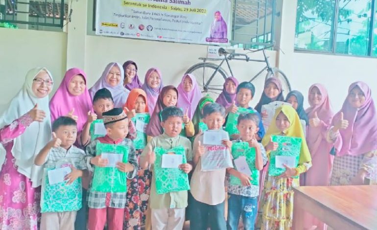 Salimah Tulangbawang Barat Luncurkan Salsa Plus Santuni Yatim Duafa di Kulon Rowo Pulung Kencana