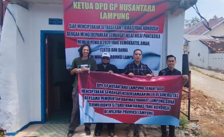  Gerakan Persada Nusantara Lampung Dukung Kepolisian Ciptakan Pemilu 2024 Kondusif