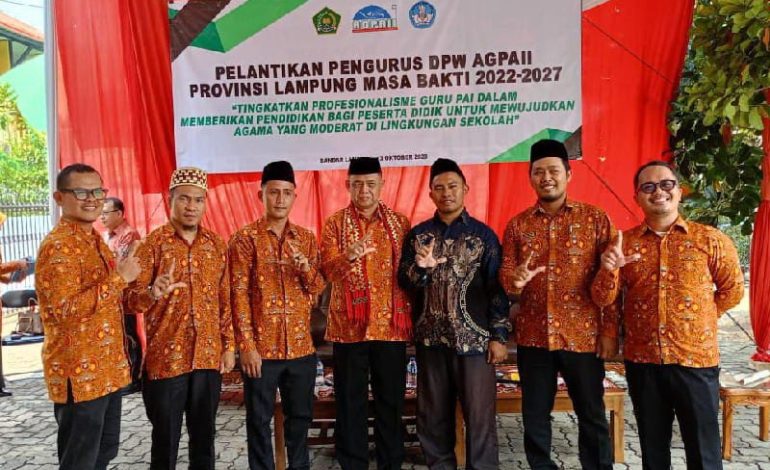  DPW AGPAII Lampung Dilantik, Abdul Hakim Pesan Jaga Keikhlasan