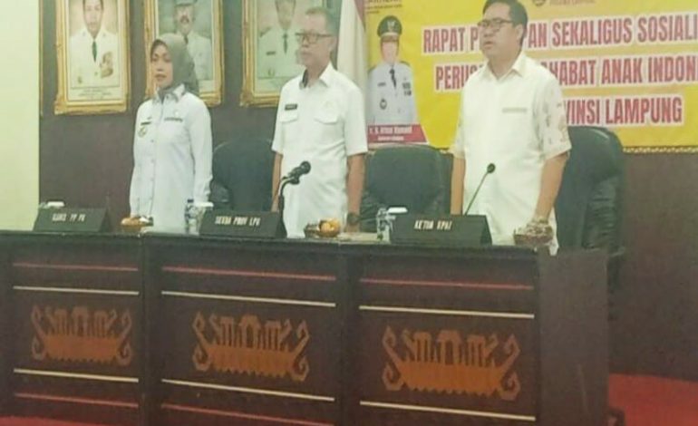 Pemprov Lampung Sosialisasi Asosiasi Perusahaan Sahabat Anak