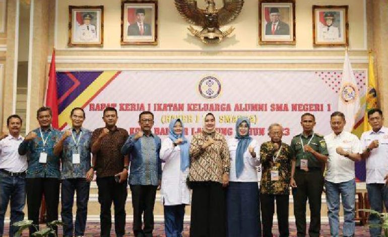  Riana Sari Arinal Buka Raker I Ikatan Keluarga Alumni SMAN 1 Bandar Lampung