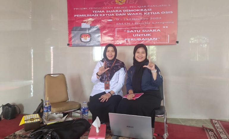  Ika Kartika Sosialisasi Pemilu di SMAN 1 Bandar Lampung, Siswa Antusias Takkan Golput