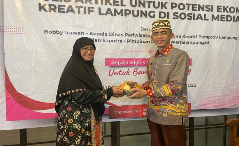  Disparekraf Lampung Dorong Tapis Blogger Bantu Masifkan Pariwisata Lampung