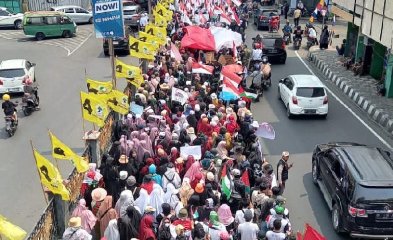  Peserta Aksi Solidaritas Palestina Kumpulkan Dana, Elemen Masyarakat Bantu Penggalangan