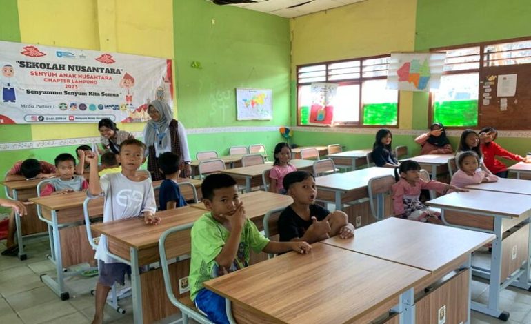 Relawan Senyum Anak Nusantara Lampung Kembali Gelar Sekolah Nusantara