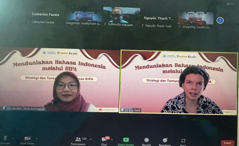  Gelar Wicara Internasional soal BIPA, Budaya Indonesia Jadi Daya Tarik