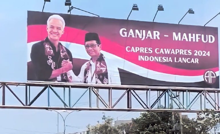  6 Baliho Capres Semarakkan Jalan Pangeran Antasari Bandar Lampung, Komposisinya Imbang