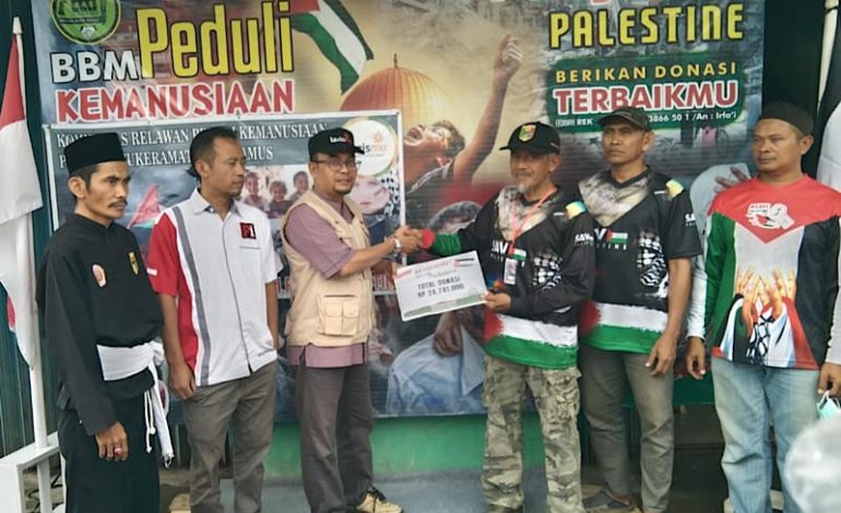  Donasi Palestina Hasil Galang Dana di Jalinbar Batukeramat Kotaagung Diserahkan ke LazisMu