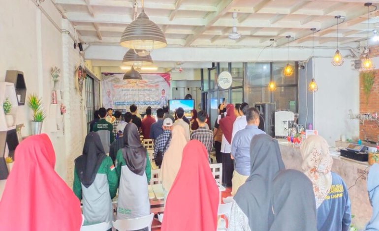  KAMMI Lampung Luncurkan Lembaga Pemantau Pemilu 2024 di Kafe Warung Nongkrong
