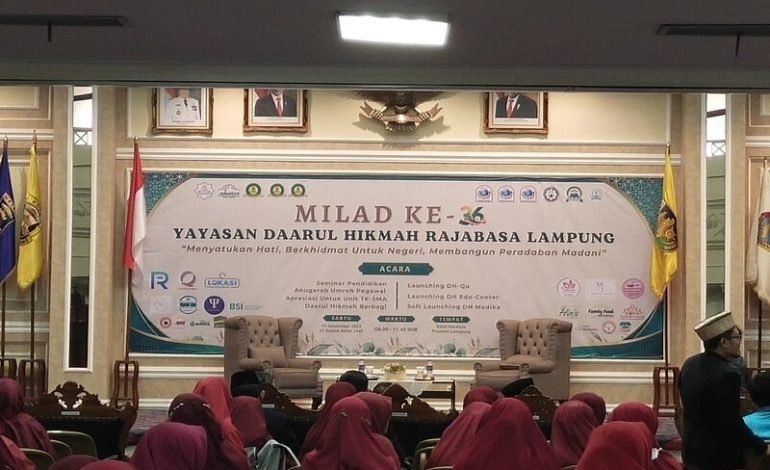  Yayasan Daarul Hikmah Rajabasa Lampung Milad Ke-36 di Balai Keratun, Ada Anugerah Umrah