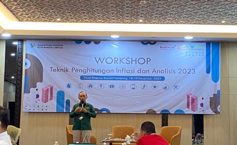  BPS Bandar Lampung Akhiri Lokakarya Inflasi, Ahmad Nasrudin Terbuka Diskusi Mendalam