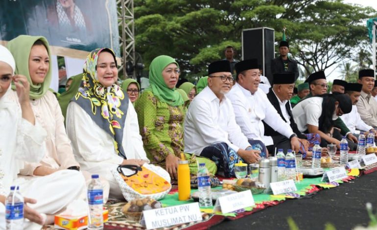  Gubernur Arinal Djunaidi Bersama Khofifah Indar Parawansa dan Zulkifli Hasan Hadiri Pengajian Akbar Gus Miftah