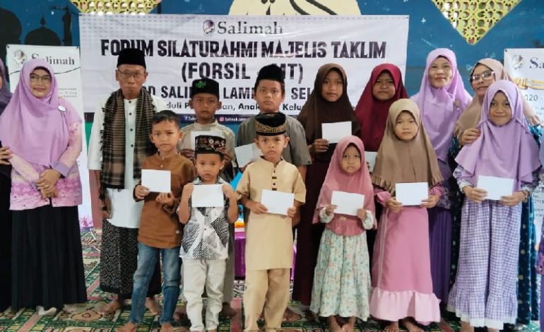  Salimah Lampung Selatan Gelar Forum Silaturahmi Majelis Taklim dan Santuni Yatim