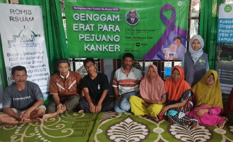  Penghuni Rumah Singgah Pasien YBM PLN-IZI Lampung Ikuti Seminar Hari Kanker Sedunia