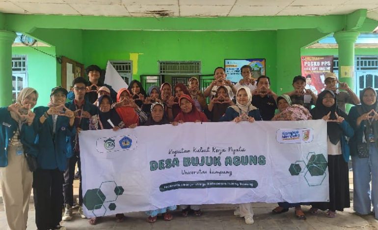 Mahasiswa KKN Unila Berdayakan UMKM Desa Bujuk Agung Banjar Margo Tulangbawang