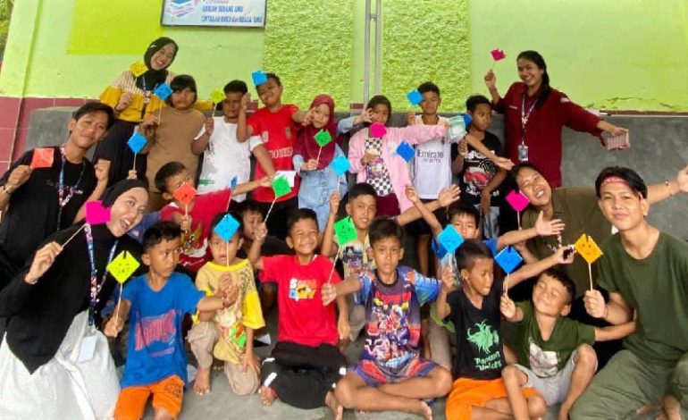  Mahasiswa KKN Unila Bikin Pojok Baca Desa Sukanegara Tanjungbintang Lamsel
