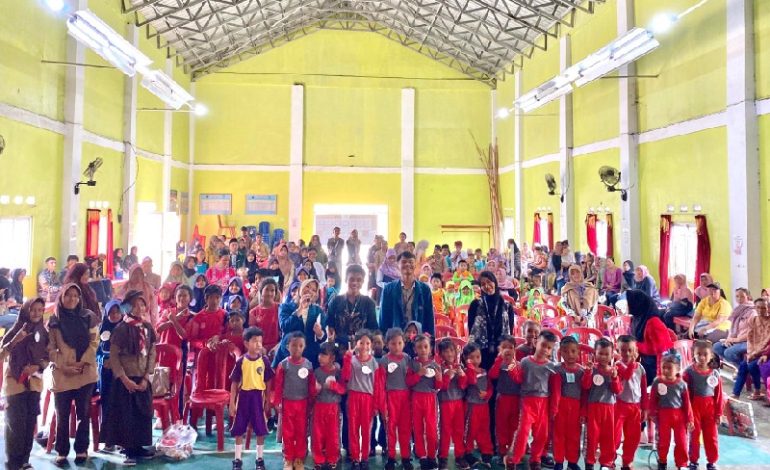  Mahasiswa KKN Unila Helat Porseni di Kecamatan Way Panji Lampung Selatan