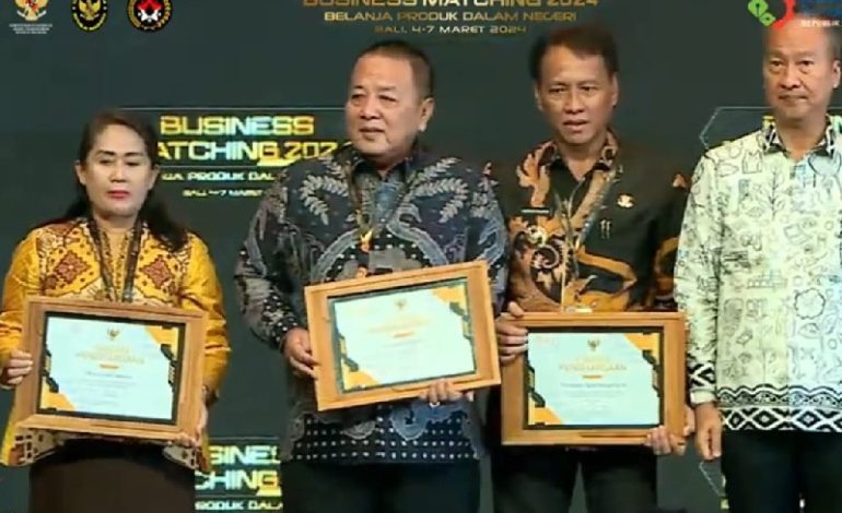  Pemprov Lampung Raih Penghargaan Business Matching Belanja Produk Dalam Negeri 2024
