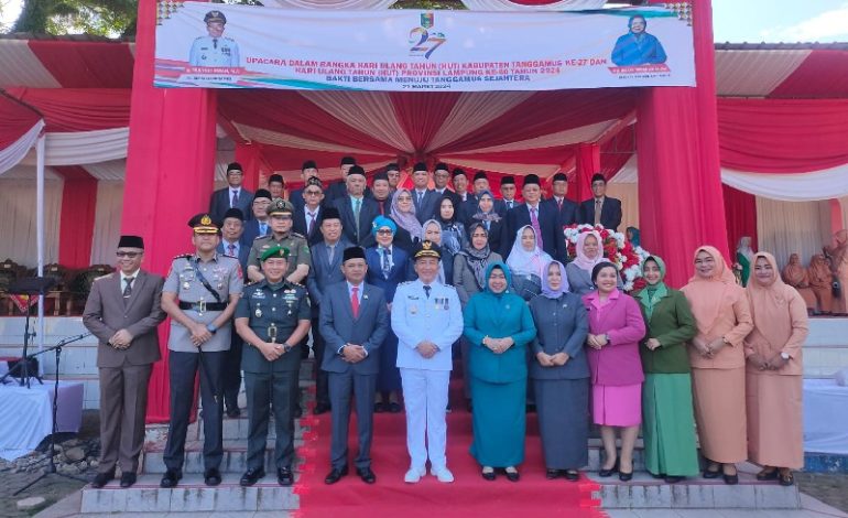  Pemkab Upacara Maknai HUT Ke-27 Tanggamus