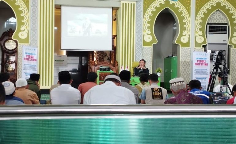  Husein Gaza Isi Kajian Zuhur di Masjid Ad Dua, Minta Muslim Indonesia Bantu Warga Gaza Palestina
