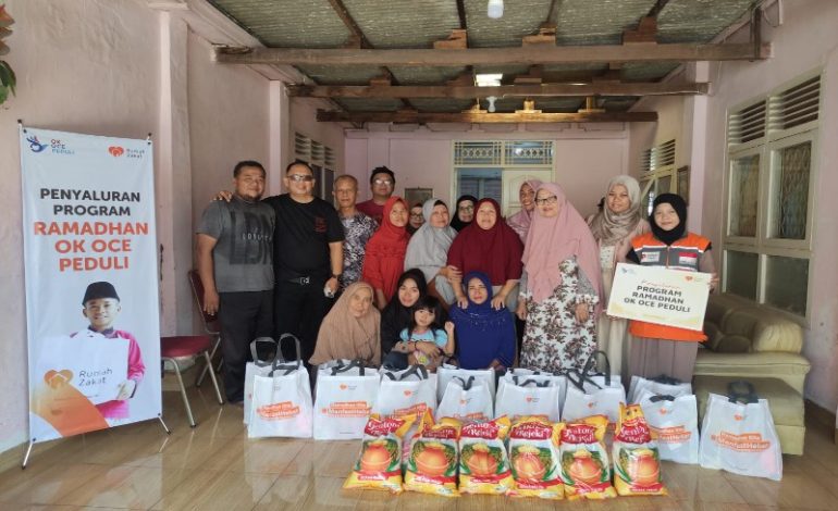  Rumah Zakat Salurkan Bingkisan Ramadan di Kelurahan Kebonjeruk Bandar Lampung
