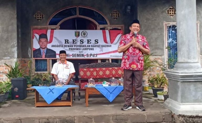  Anggota DPRD Lampung Semin Ajak Rakyat ke TPS untuk Nyoblos