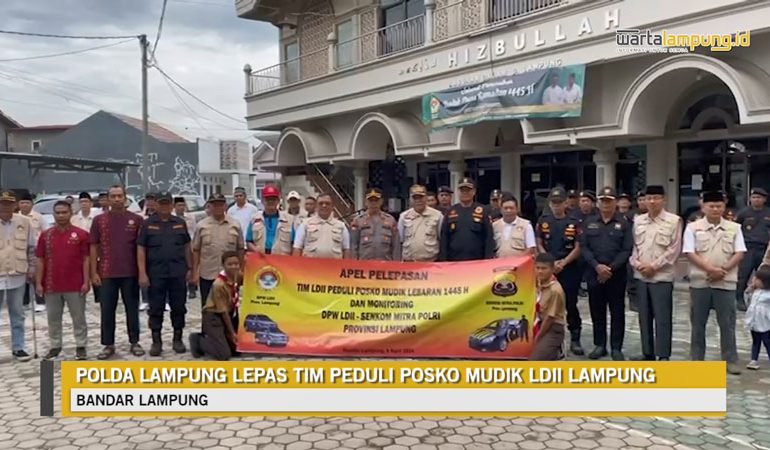  Polda Lampung Lepas Tim Peduli Posko Mudik LDII Lampung