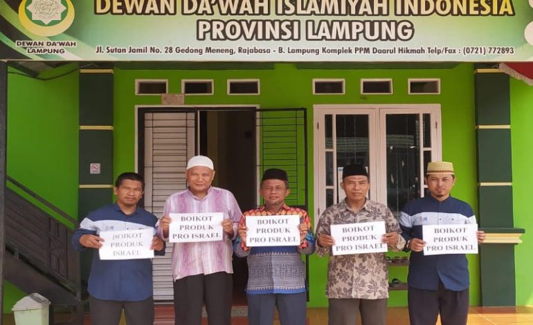  Dewan Dakwah Lampung Dorong Lanjutkan Boikot Produk Israel, Ingatkan 1 Juni Aksi Besar