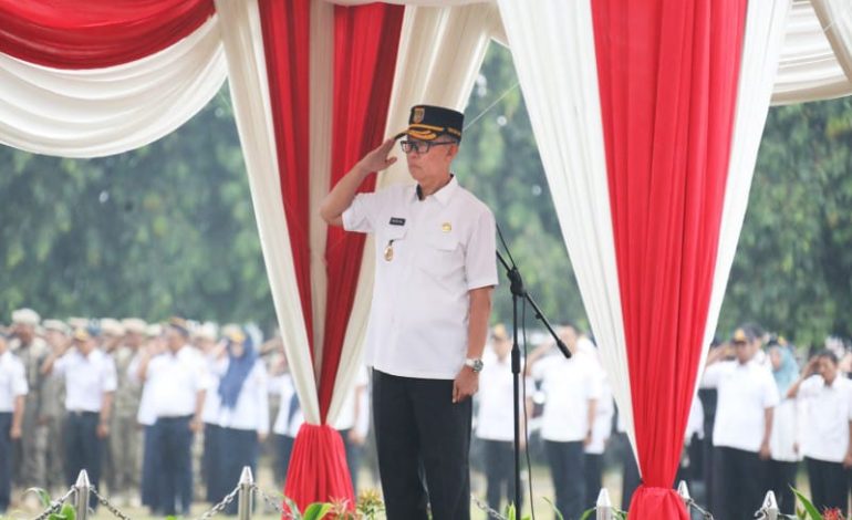  Sekdaprov Lampung Fahrizal Darminto Pimpin Upacara Hari Pendidikan Nasional 2024