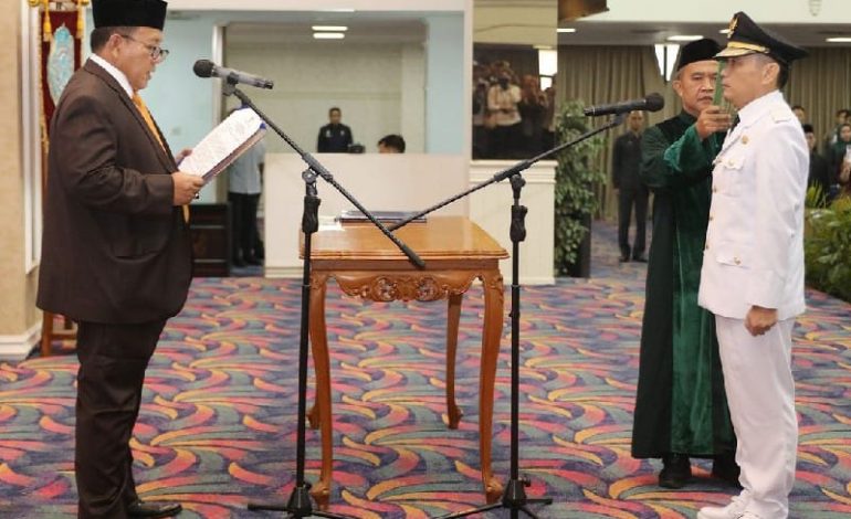 Gubernur Lampung Arinal Djunaidi Lantik Febrizal Levi Sukmana Penjabat Bupati Mesuji