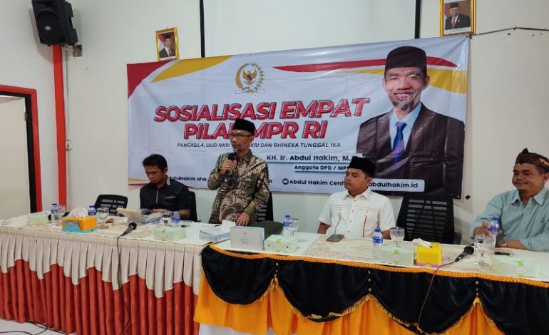  Anggota DPD Asal Lampung Abdul Hakim Sosialisasi 4 Pilar MPR di Lamteng