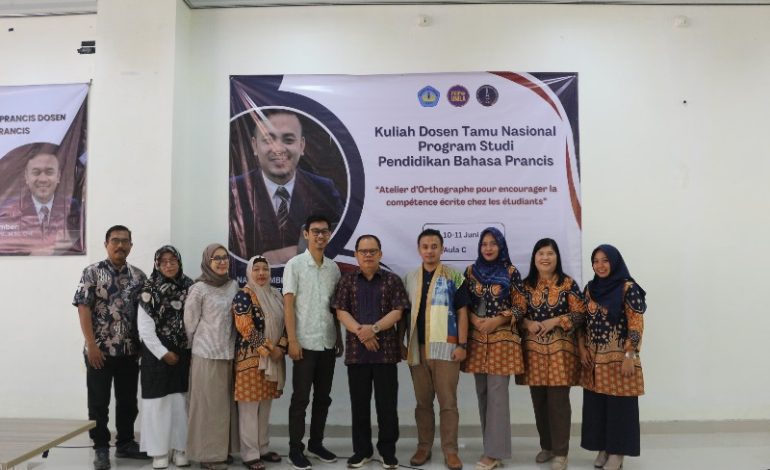 Kuliah Dosen Tamu Nasional, Pendidikan Bahasa Prancis FKIP Unila Hadirkan Alumnus Université de Paris 7 Diderot