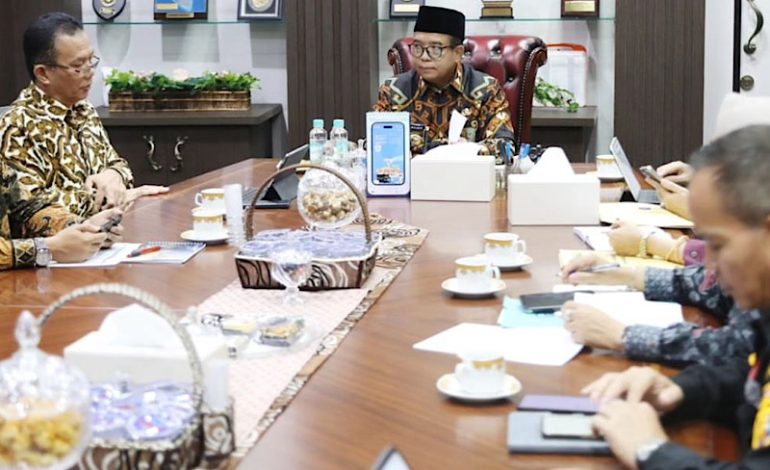  Penjabat Gubernur Samsudin Terima Kunjungan Kerja Kepala BPS Lampung, Bahas Inflasi dan Stunting