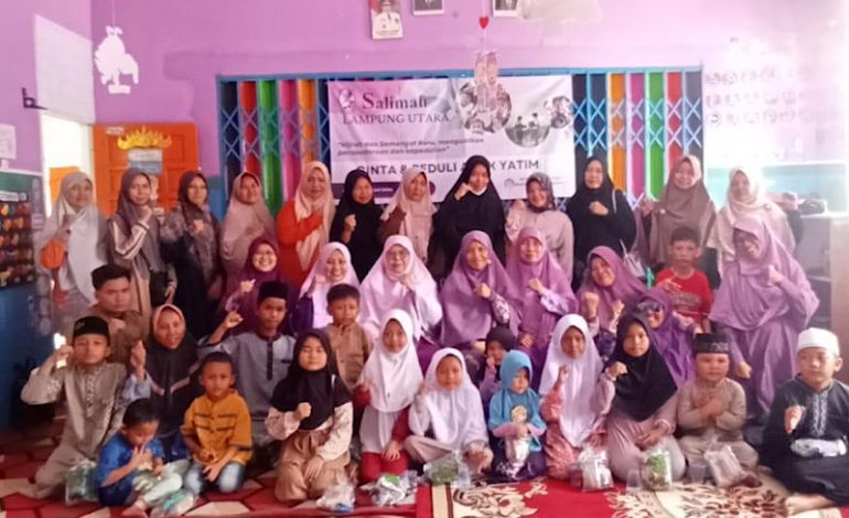  Salimah Lampung Utara Bikin Gersepuri, Santuni 20 Anak Rp150 Ribu per Orang