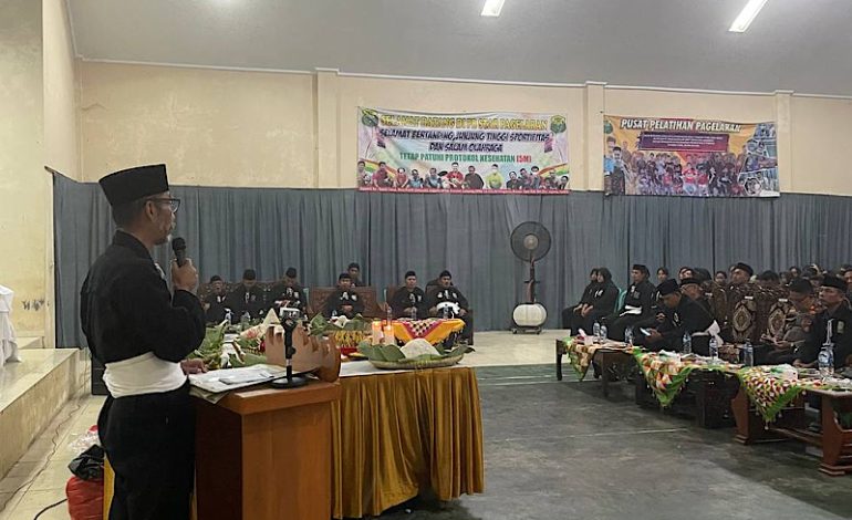  Abdul Hakim Silaturahmi dengan Warga PSHT Kabupaten Pringsewu