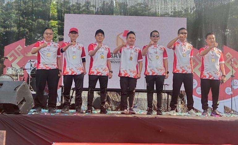  Bawaslu Lampung Luncurkan Pengawasan Pilkada 2024, Iskardo Panggar Tendang Bola