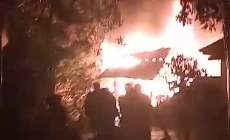  Kebakaran Rumah Subrit di Wonosobo Tanggamus, Honda Beat Ludes