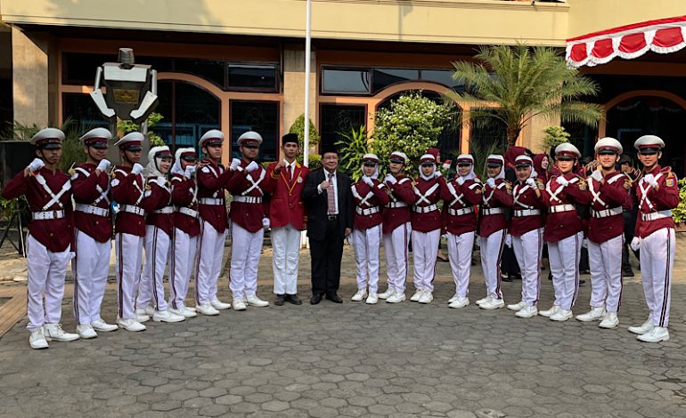  Semarakkan HUT Ke-79 RI, Ikatan Beasiswa Teknokrat Tampilkan Paskibra Variasi