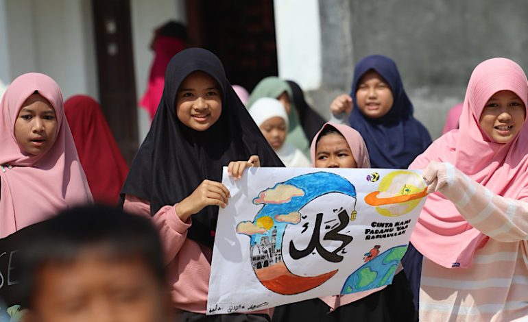  Begini Cara Siswa SDIT Fitrah Insani Langkapura Maknai Maulid Nabi Muhammad saw