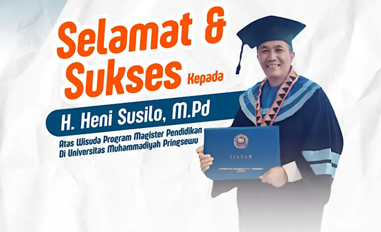  Anggota DPRD Lampung Heni Susilo Raih Magister Pendidikan Umpri