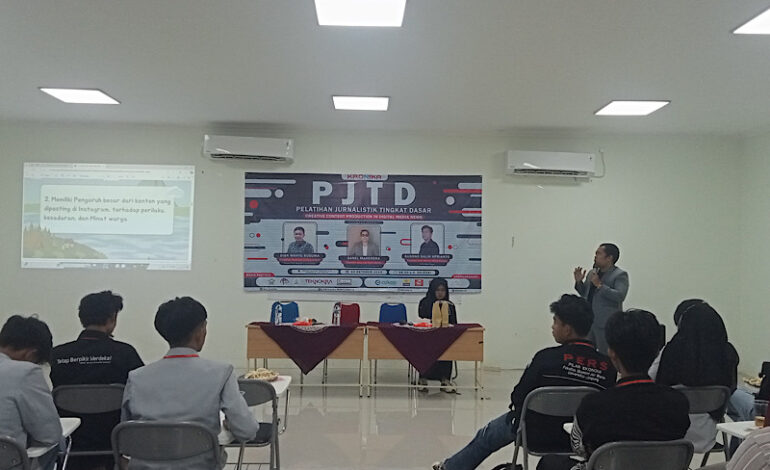  Pers Mahasiswa Kronika IAIN Metro Gelar Pelatihan Jurnalistik Tingkat Dasar