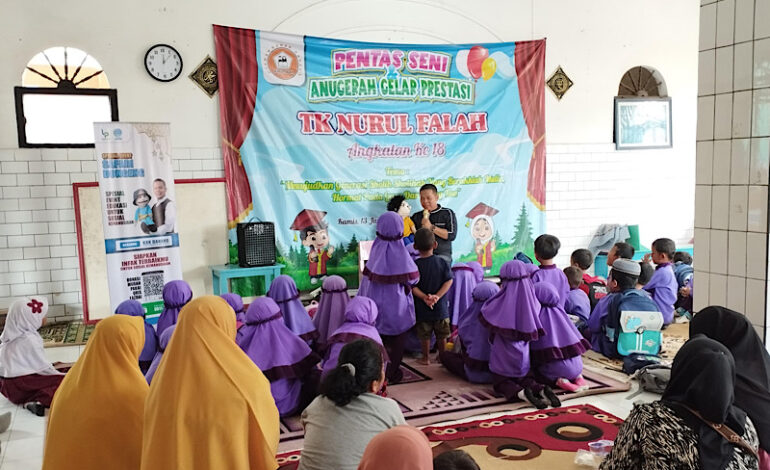 LAZDAI Peduli Kolaborasi Kak Danang, Dongeng Media Edukasi Siswa TK Nurul Falah Gedongair