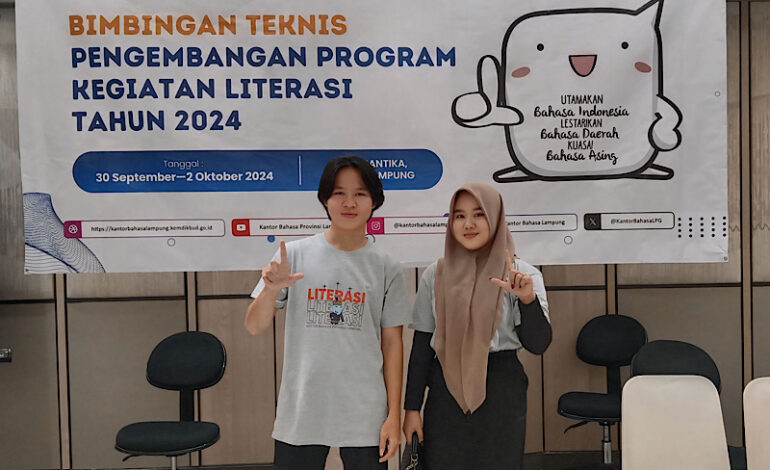  Annisa Dwi Utama & Herdi Yanto Wakili Pesisir Barat Bimtek Literasi 2024