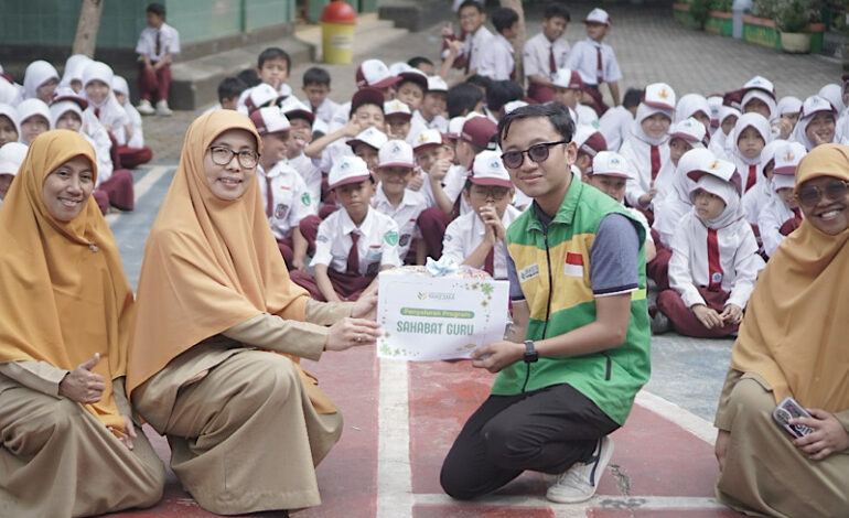  Maknai Hari Guru Nasional, Laznas Yakesma Lampung Bagikan 50 Bingkisan Bahan Pokok