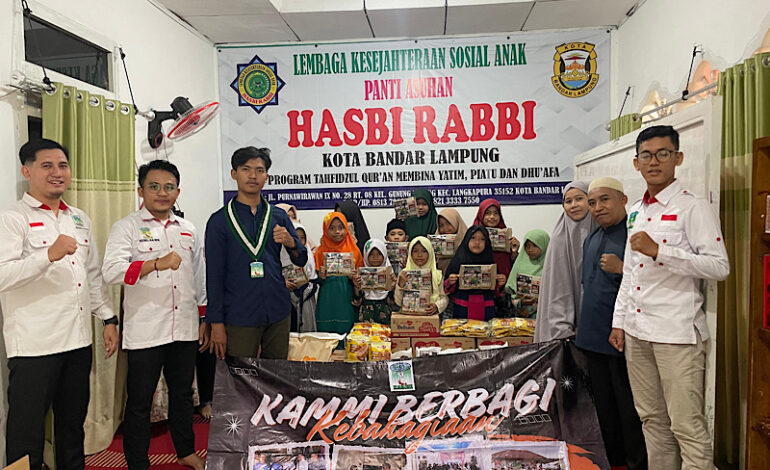  KAMMI Lampung Salurkan Bantuan Pangan Asar Humanity